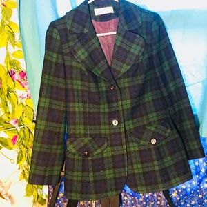Pendleton Plaid Blazer
